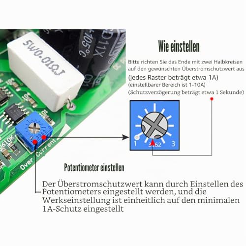 12V 24V 36V 15A PWM DC Motor Speed Controller with Potentiometer and Overload Protection