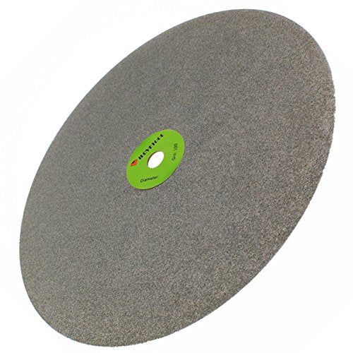 ILOVETOOL 12 Inch Diamond Lapping Wheel, 100 Grit Coarse Grinding Disc, 300mm Electroplated Flat Lap Wheel for Aggressive Material Removal on Stone, Glass, Ceramic & Hard Metals – 1/2 Inch Arbor