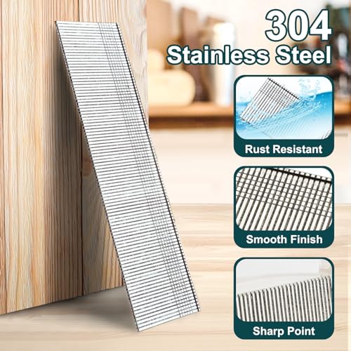 18 Gauge Brad Nails 5/8",1",1-1/4",2 Inch, 2800-Pack Assorted Sizes - 2800pcs