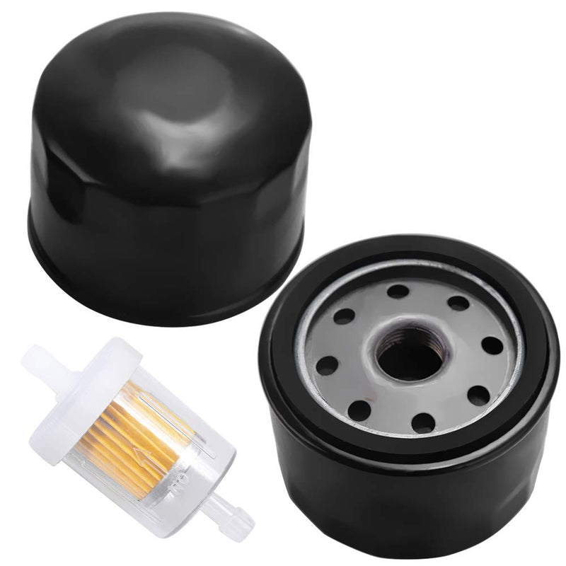 49065-7007 Oil Filter for Kawasaki FR691V FR651V FX600V FR730V FR541V FR600V FX600V FS730 FX600v FS451V FS481V FS691V FS651V 4 Cycle Engine FB460V FC420V FC540V FD501D FD590V with Fuel Filter 2 Pack