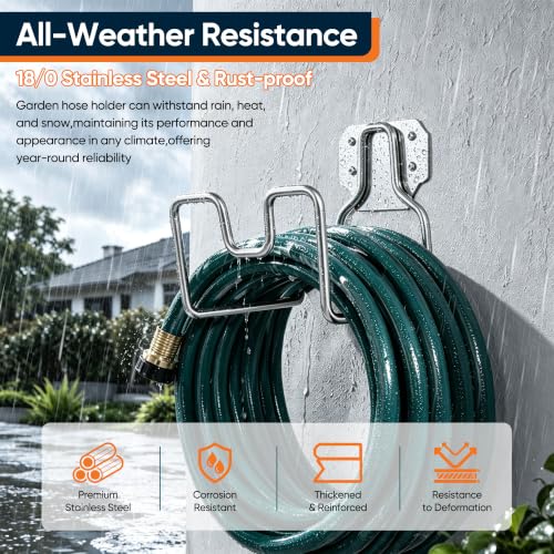 Joyfair 12PCS Gardening Tools & Garden Hose Holder for Outdoor & Indoor