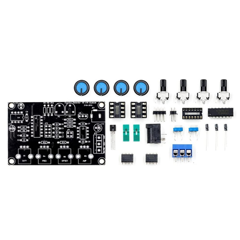 DollaTek ICL8038 High Precision Signal Generator DIY Sinuso?dal Triangle Square Sawtooth Output 5Hz ~ 400 kHz, Adjustable Frequency Amplitude