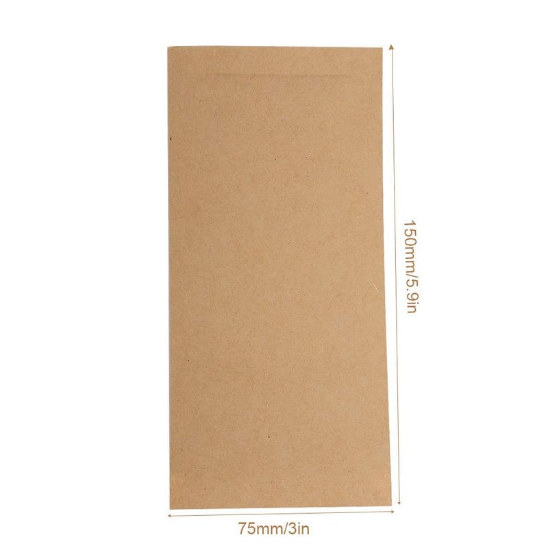 Nail Cleaner, 100 Disposable Sterilization Self-Sealing Cleaning Bags, Autoclave Kraft Paper Cleaning Bags for Dentist Tools and Nail Art Accessories (75 * 150mm) 75 * 150mm