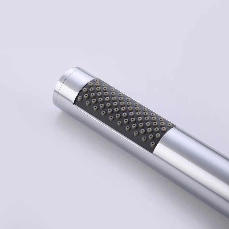 KES Bathroom Handheld Shower Head with Extra Long Hose and Bracket Holder Shower Wand Polished SUS304 Stainless Steel, LP150-PS Single Function Polished Steel