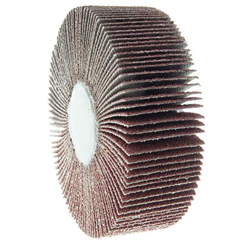 Weiler 30735 3" x 1" x 60AO Wolverine Coated Abrasive Flap Wheel, 1/4-20 Threaded Stem (Pack of 10) 3" Dia 60 Grit