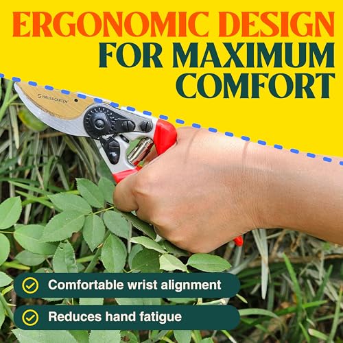 Haus & Garten EnduroPRO Titanium Bypass Pruning Shears and Replacement Blade Bundle