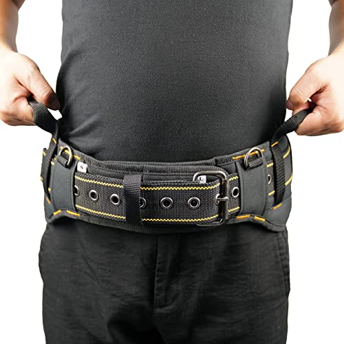 MELOTOUGH Magnetic Suspenders Tool Belt Suspenders + Padded Tool Belt with handle strap Construction Work Belt with D ring to hook
