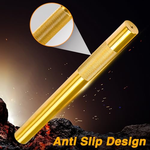 EVRBUL 5 PCS Brass Drift Punch Tool Set for 1/4″ 3/8 ″ 1/2 ″ 5/8 ″ 3/4 ″ Non-Sparking Hand Tool Brass Drift Punch Set Replace#: 045256670034 67003-MAI