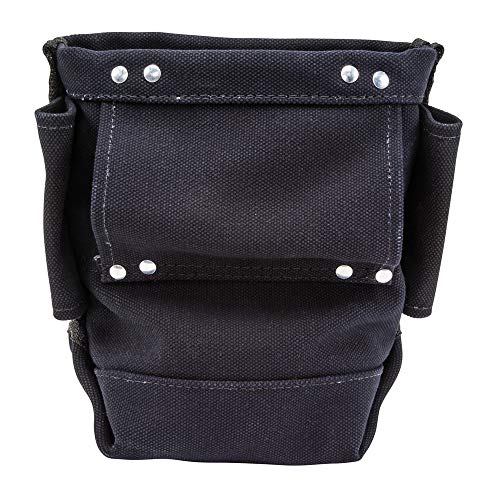Klein Tools 5416TFR Flame Resistant Canvas Tool Bag and Klein Tools 5459T Spud Wrench Holder Tool Bag + Connection Klein Tools