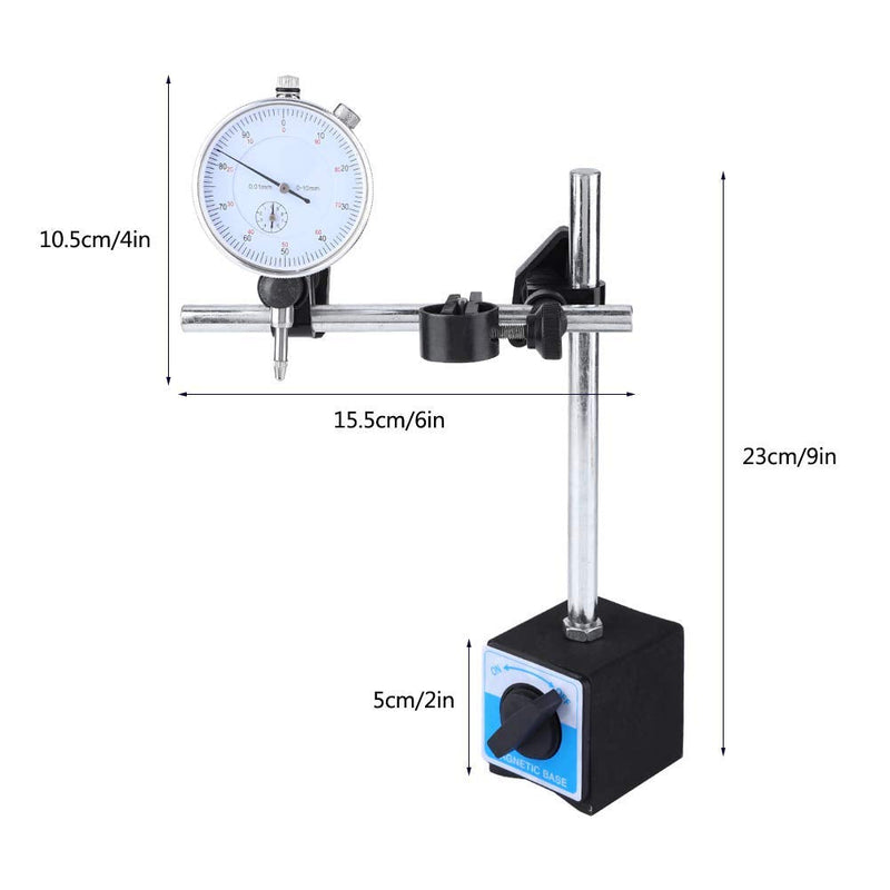Magnetic tripod measuring stand for dial indicator, adjustable magnetic measuring stand, magnetic measuring stand with dial indicator base holder, flexible magnetic base holder, adjustable magnetic measuring stand, magnetic base stand