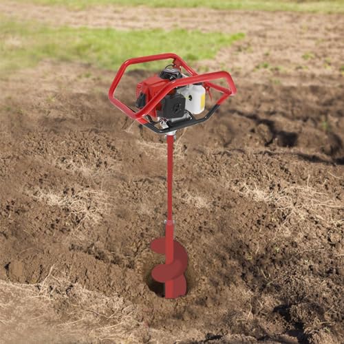 Auger Extension 18" Red Steel Structure Fits All powerheads with a 7/8” Connection