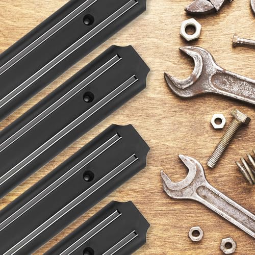 Magnetic Strip Tool 4 Pieces 33 cm x 5 cm Magnet Tool Holder | Tool Holder Magnetic Rods 33cm x 5cm x 3cm