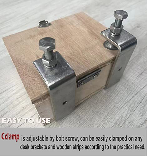 Clamp Heavy Duty Tiger Clamp Metal C Clamps Woodworking C-Clamp With Wide Jaw Opening (130MM)，2PCS 130mm