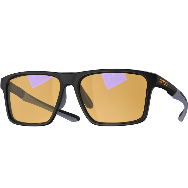HD Premium Gaming and Computer Screen Yellow Tint Glasses Blue Light Blocking 86% Reduce Glare Anti Eyestrain P1a Matte Black