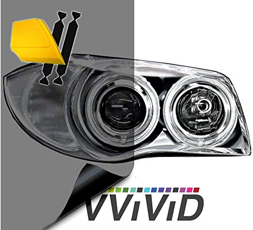 VViViD Air-Tint Headlight/Tail Light Window Tint (16" x 48" (w/Tools), Smoke Black) 16" x 48" (w/Tools)