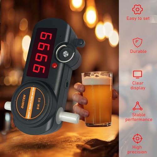 DIGITEN BM5 Draft Beer Meter Flow Sensor with Water Timer