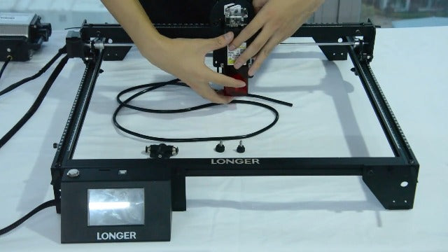 Longer Laser Engraver Air Assist kit for RAY5 10W/20W, Large Airflow, Adjustable Airflow of 10-30L/min, for CNC Cutting and Laser Engraving, Remove Smoke and Dust Protect Laser Lens Low Noise 10.6"*10"