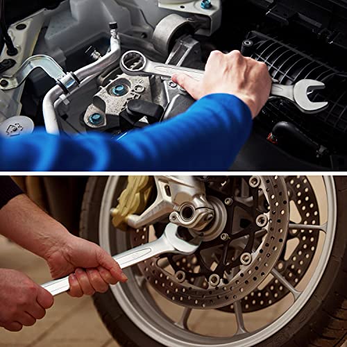 Jetech 36mm Combination Wrench, Metric 12-Point Chrome Vanadium Steel Spanner, Industrial Grade with 15-Degree Offset, Sand Blasted Finish, Heat-Treated Forged Tool