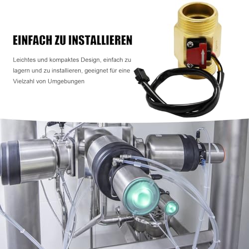 Hoypeyfiy Water Flow Sensor, Stable Hall Flow Meter for Water Heaters, Water Machines and Industrial Applications