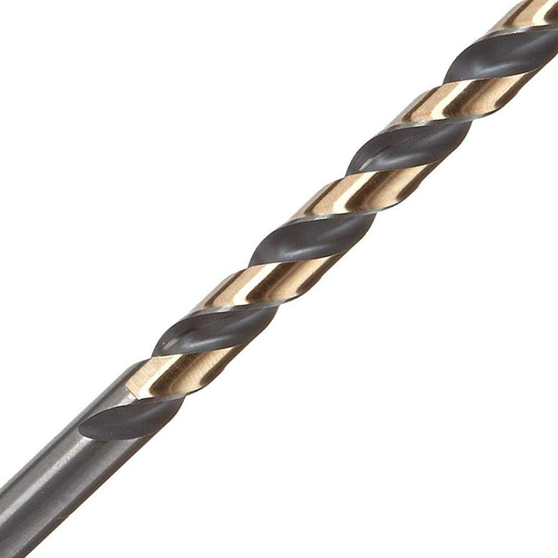 12 PCS, 1/8", Black and Gold Coated Twist Drill Bits, Pack in Plastic Bag (Pack of 2) Small (Pack of 2)