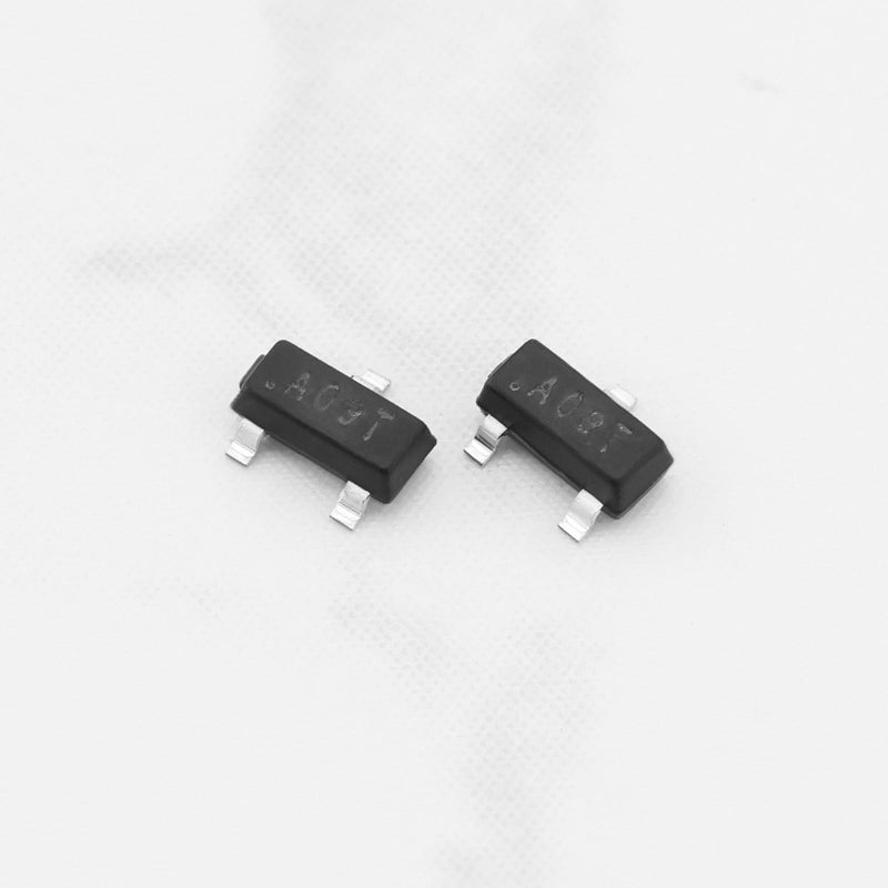 Pack of 50 AO3400 A09T 5.7A 30V N-Channel P-Channel Enrichment Mode Field Effect Transistor Compatible with MOSFET SMD Transistor AO3400 SOT-23