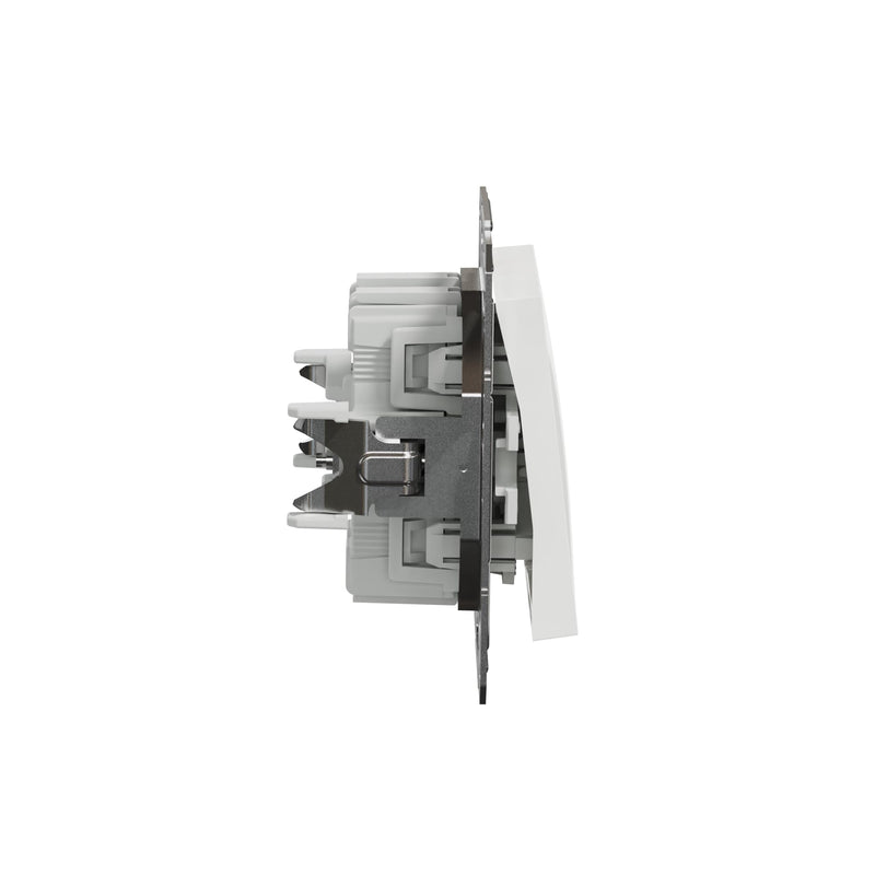 Schneider Electric Asfora EPH0770121D button 1-way button 10 A - 250 V, flush-mounted, plug-in terminals, white