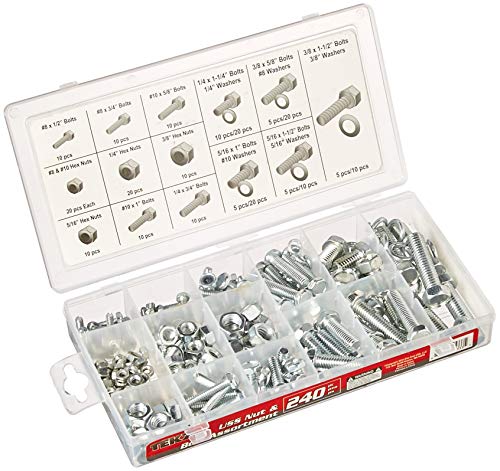 Titan 240 Pc. USS Nut & Bolt Assortment 45333 Tools, One Size, Factory