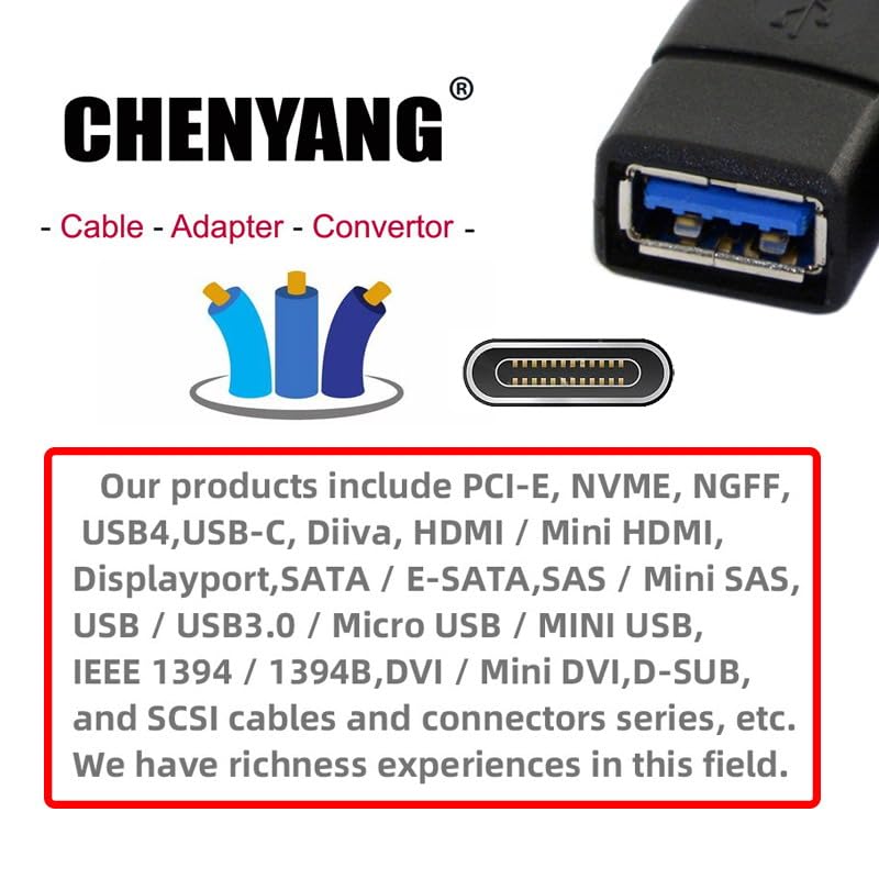chenyang Firewire 400 IEEE 1394 6Pin to 4 Pin iLink Cable for Camera Camcorder Transparent 6M-4M 1.2M