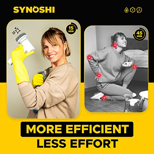 Synoshi Power Spin Scrubber | Cordless, Electric Scrubber