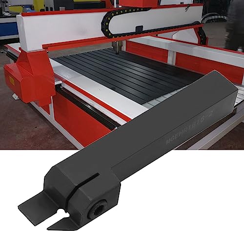 Lathe Parting Off Tool Stainless Steel Lathe Parting Tool 100mm MGEHR1616‑2 CNC Lathe Turning Tool Holder with 10PCS MGMN200-G Inserts + Wrench, for Semi-Finishing and Finishing