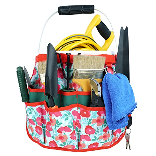 MELOTOUGH Bucket Idea Bucket Tool Organizer With Pockets Fits to 3.5-5 Gallon Bucket for Garder