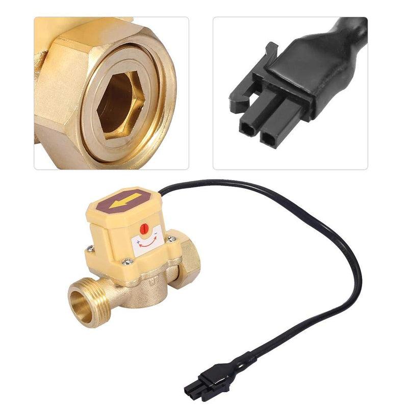 Flow Sensor Switch Thread G3/4-G3/4 Water Pump Adjustable Flow Sensor Pressure Automatic Switch 220V (Model: HT-200)