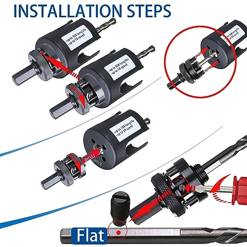 4-1/4 inch Dia Deep Carbide Tipped Hole Saw, 2.36” Cutting Depth for Multiple Material Hardy Plank MDF Wall Tile 10X More cuts 5X More Faster 4-1/4"(108mm)