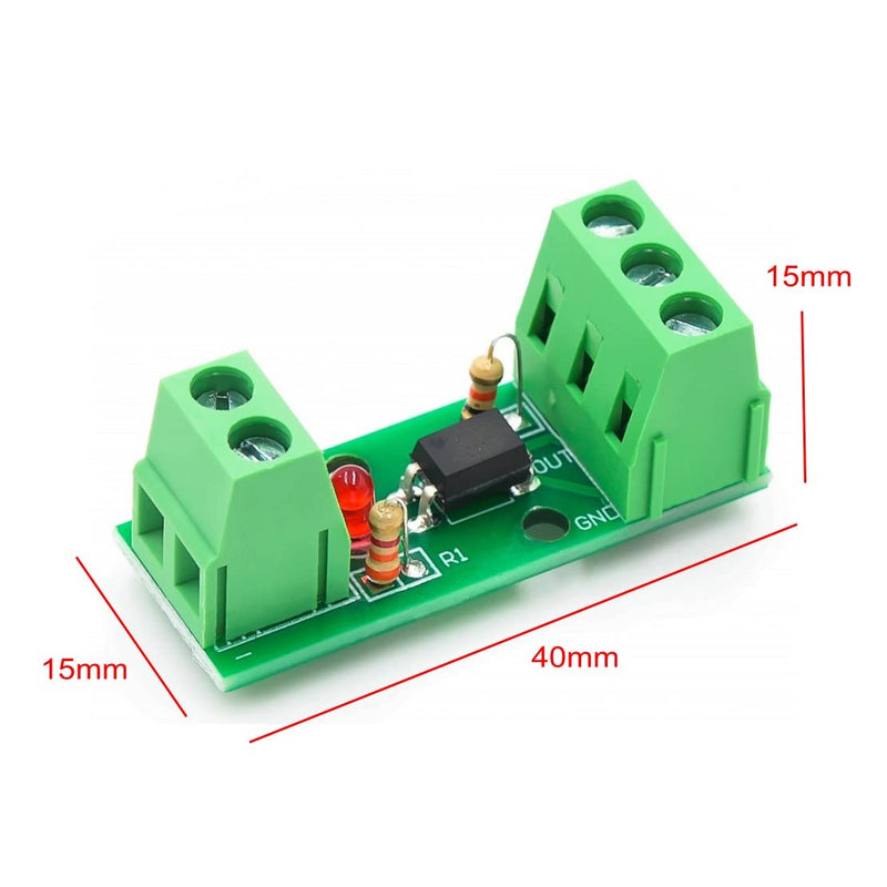 JZK 2Pcs Optical Isolator Module, Optocoupler 12V 80KHz 1 Channel Isolated Current Converter Board PC817 EL817 PLC Processors, Voltage Current Converter Module