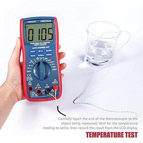 AstroAI Digital Multimeter TRMS 6000 & Test Leads Bundle