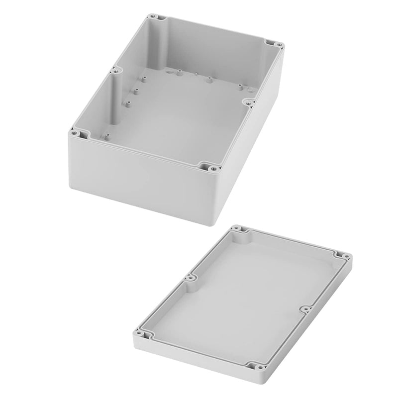 Waterproof Junction Box, Gray Plastic Enclosure Project Case DIY Wiring Junction Box 230*150*85mm