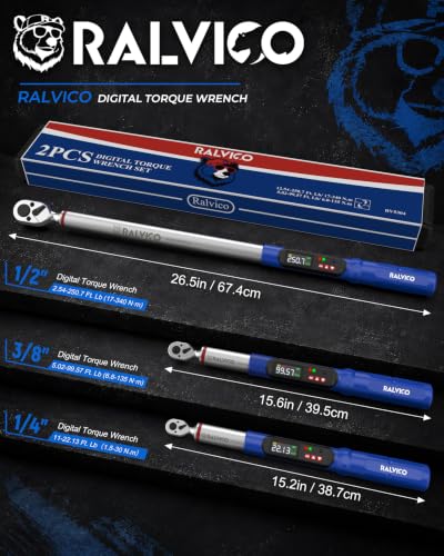 Digital Torque Wrench 3/8 Drive For Motorcycle Engine Spark Plug 5.02-99.57 ft-lb