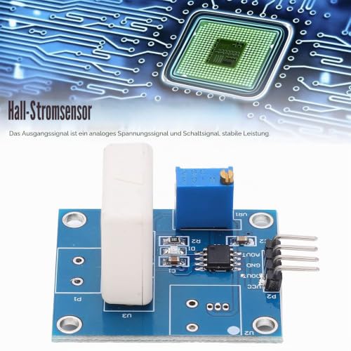 Current Sensor Module WCS1800, Hall Effect Current Sensor DC 5V 35A with Overcurrent Protection, Short Circuit Detector LED Display