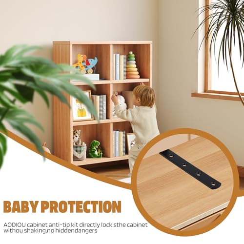 12 Pcs Anti Tip Furniture Anchors Baby Proofing 400 lbs Heavy Duty 12 Pack
