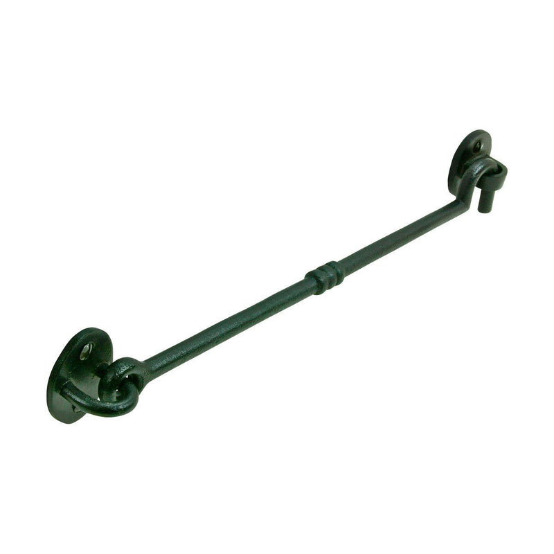 Renovators Supply Manufacturing 11 in. Black Wrought Iron Door Lock Latch/Gate Latch with Mounting Hardware 11-inch