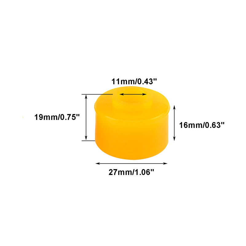 Shock Bushings 20Pcs, 11mmx27mmx19mm Vehicle Car Rubber Bushing Damper Replacement, Universal Shock Tower Grommets