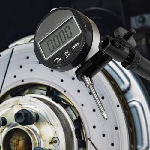 HFS(R) Disc and Rotor/Ball Joint Gage Set 0-1" Digital Dial Indicator 360° Flexible Stem Holder Locking Plier Automotive Measurement Tool Digital Dial Indicator Set