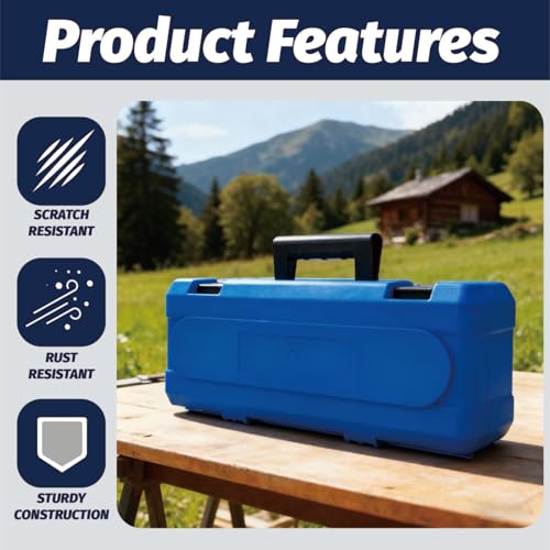 Tool Box Carry Case for Hot Air Plastic Welder, Lockable Storage Toolbox Hard Plastic Empty Case