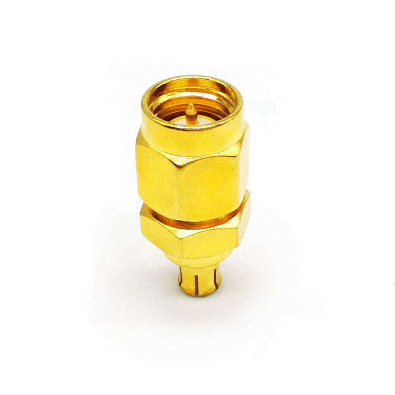 2PCS SMA MCX Antenna Adapter, SMA Male to MCX Male Coax Connector, MCX to SMA Loss Low Coax Cable Adapter for WiFi Antenna,FPV Drones, Audio, Video