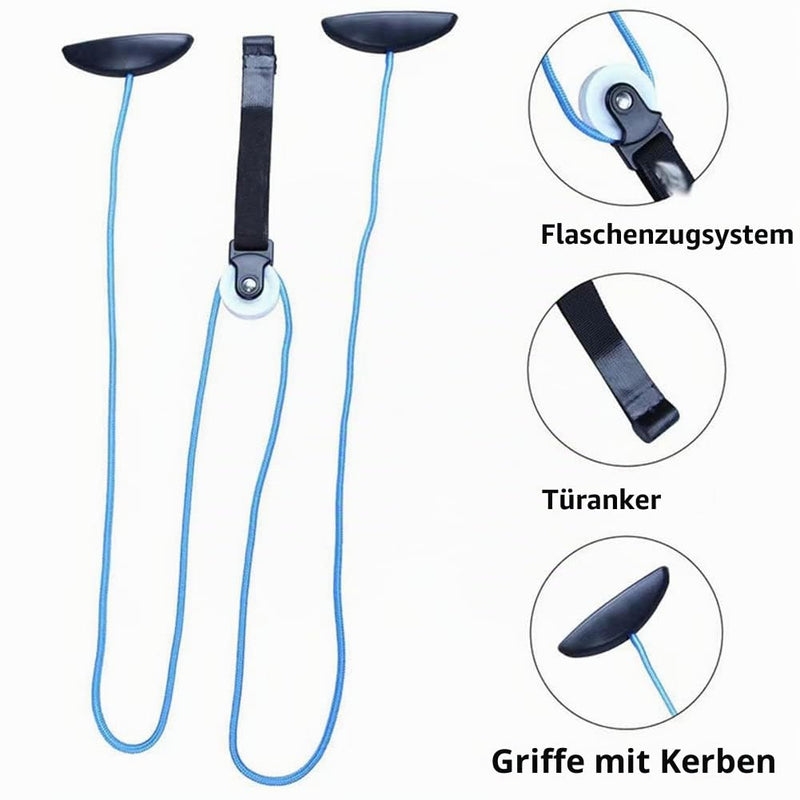 Shoulder Trainer Pulley, Pulley Fitness, Shoulder Rope Pulley Set, Shoulder Physiotherapy Rope Pulley, Fitness Gymnastics Rope for Training, Rehabilitation, Rehabilitation, Shoulder Mobility