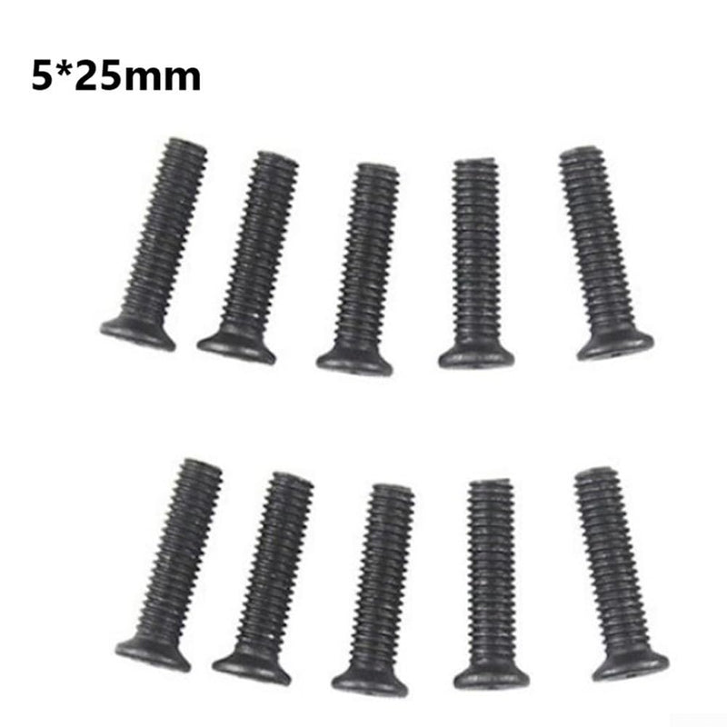 10 Pcs M5 M5 Left Hand Thread Adapter Screw for UNF Chuck Shank M5 25mm/M6 25mm