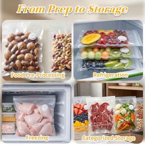 Joyzan Handheld Food Vacuum Sealer Kit, Rechargeable Mini Food Storage