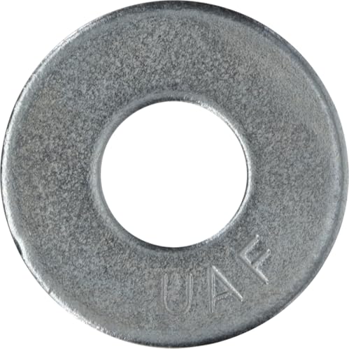 The Hillman Group USS Flat Washers, 1/2" Diameter, 9/16” Drive Size, Steel with Zinc Finish, 50 Pack