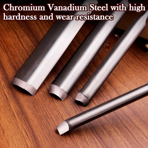 4-Piece Wood Chisel Set, 8mm 12mm 18mm 25mm Outside Edge Set