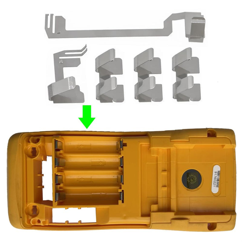 Battery Compartment Contact Piece for FLUKE Multimeters Part | Compatible with Fluke 187, 189, 725, 726, 789, 87/89 4-Generation, Battery Spring Contact Plate, Battery Holder Fixing Clip